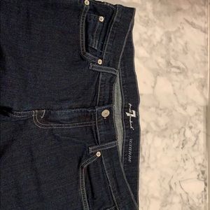 7 for all mankind dark slim fit jeans. Roxanne